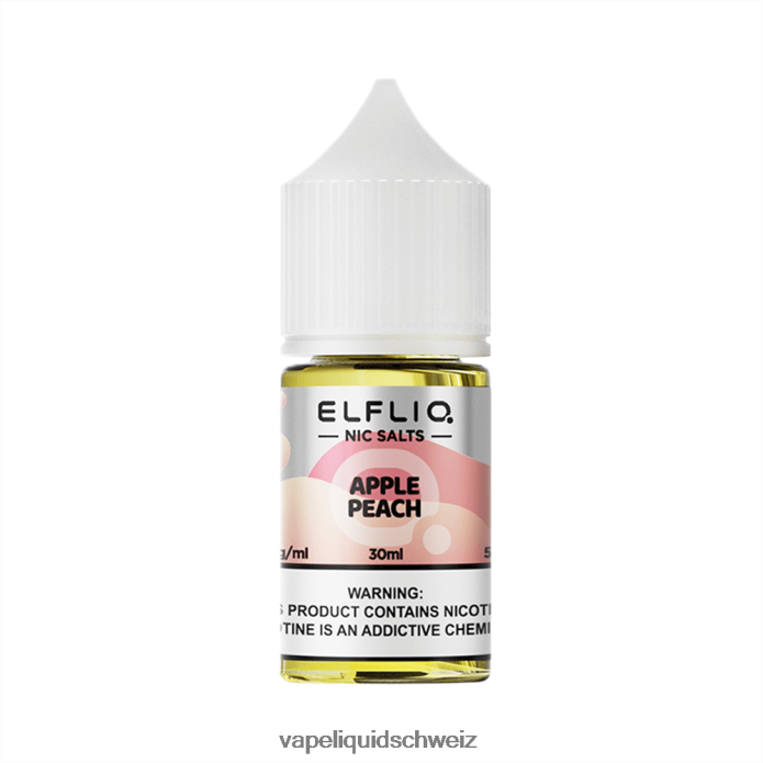 ELFBAR ELFLIQ Nic Salt 30ml Apfelpfirsich 4L6F027 Vape Liquid