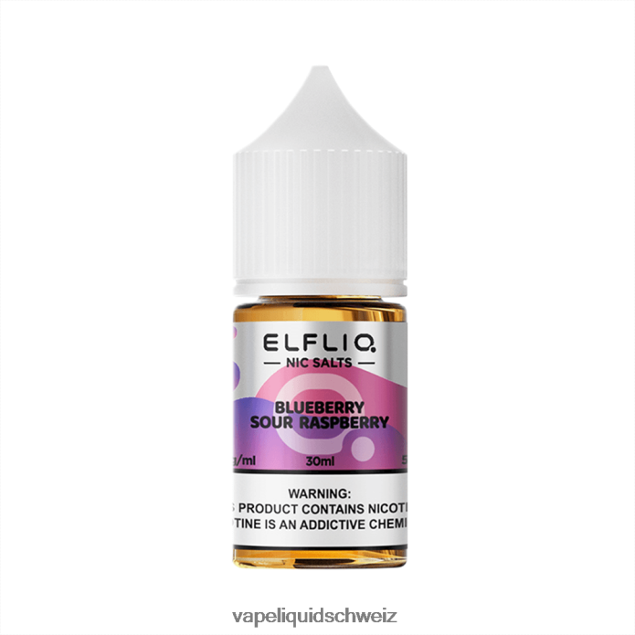 ELFBAR ELFLIQ Nic Salt 30ml Blueberry Sour Raspberry 4L6F0212 Vape Liquid