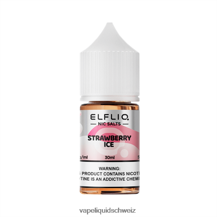 ELFBAR ELFLIQ Nic Salt 30ml Erdbeereis 4L6F0230 Vape Shop Zürich