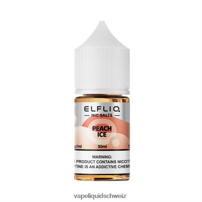 ELFBAR ELFLIQ Nic Salt 30ml Pfirsicheis 4L6F0222 Vape Liquid