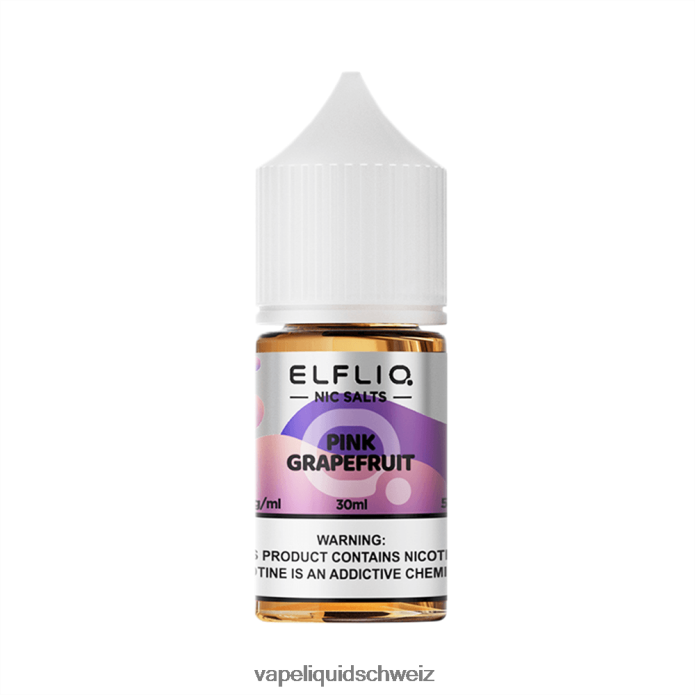 ELFBAR ELFLIQ Nic Salt 30ml Pink Grapefruit 4L6F0224 Vape Ohne Nikotin