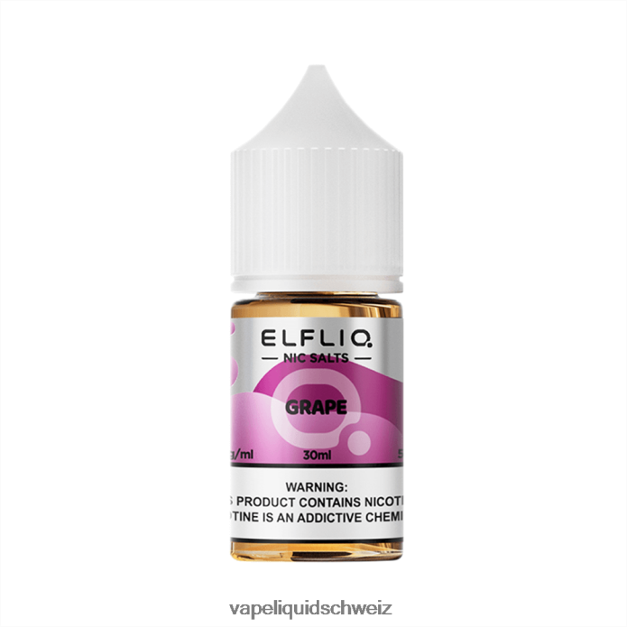 ELFBAR ELFLIQ Nic Salt 30ml Traube 4L6F0219 Vape Ohne Nikotin
