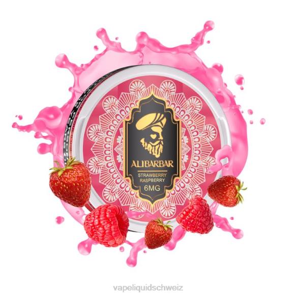 E-Liquid Schweiz - Alibarbar Nikotinbeutel Erdbeer-Himbeere L6JN4X155
