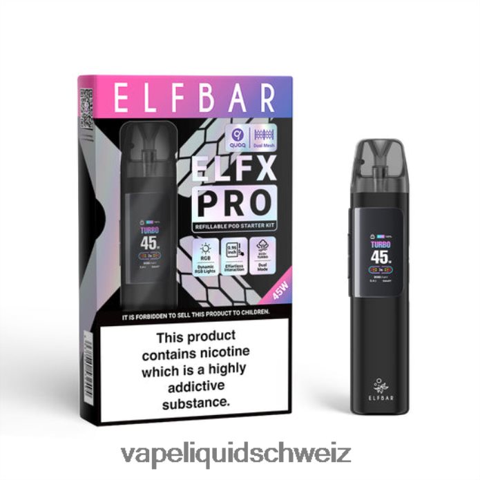 ELFBAR ELFX Pro Öffnen Sie das POD -Gerät Blau 4L6F026 Vape Schweiz