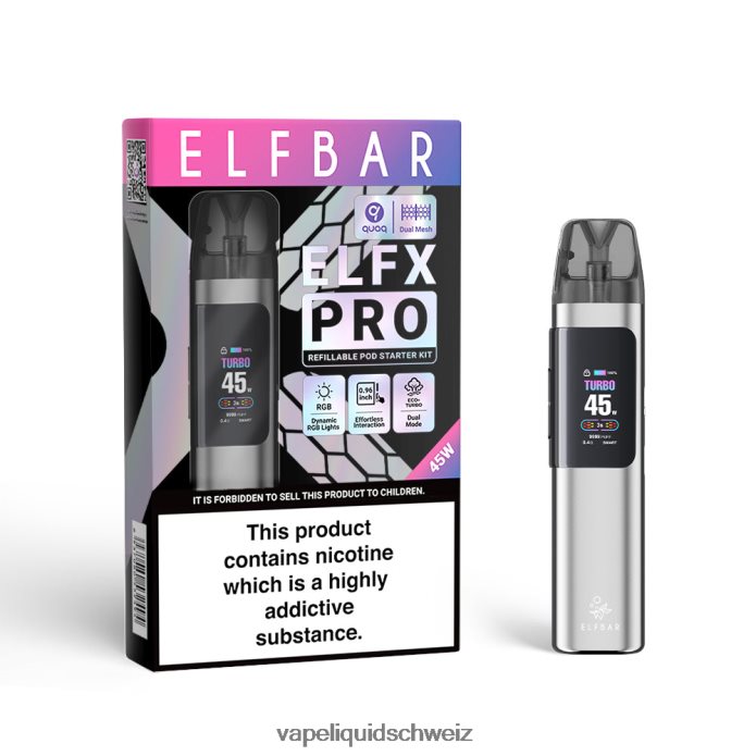 ELFBAR ELFX Pro Öffnen Sie das POD -Gerät Splitter 4L6F021 Vape Schweiz