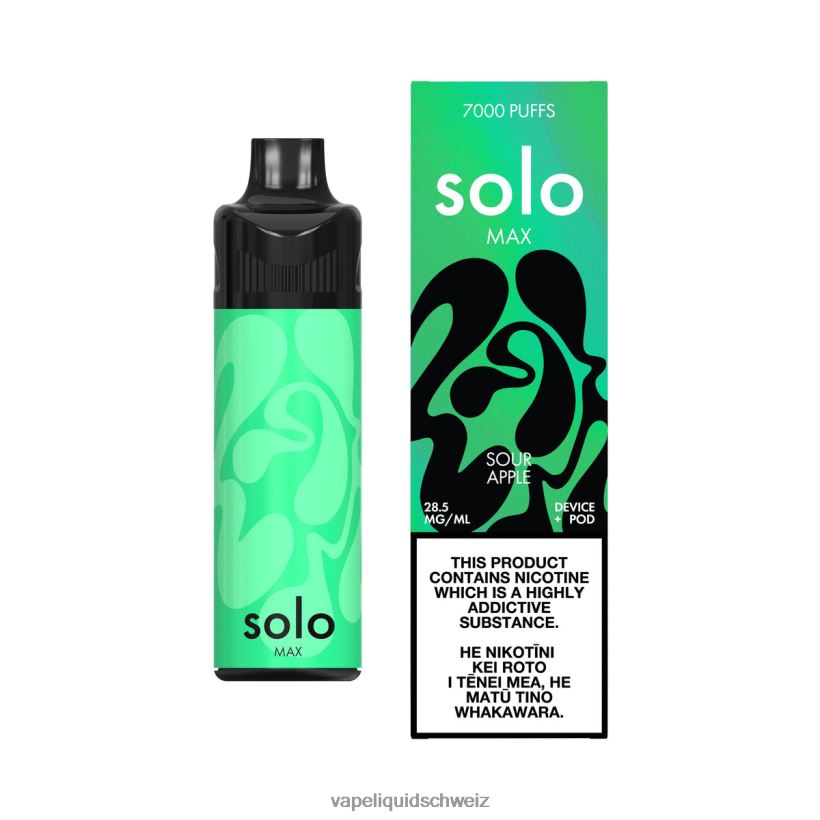 Vape Shop Zürich - Solo MAX Pod-Kit saurer Apfel 8JN00470