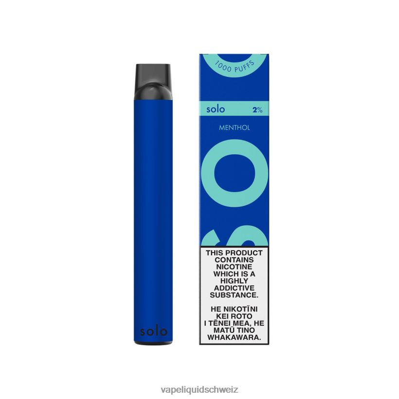 E-Liquid Schweiz - Solo Einweg-Vapor Menthol 8JN0048