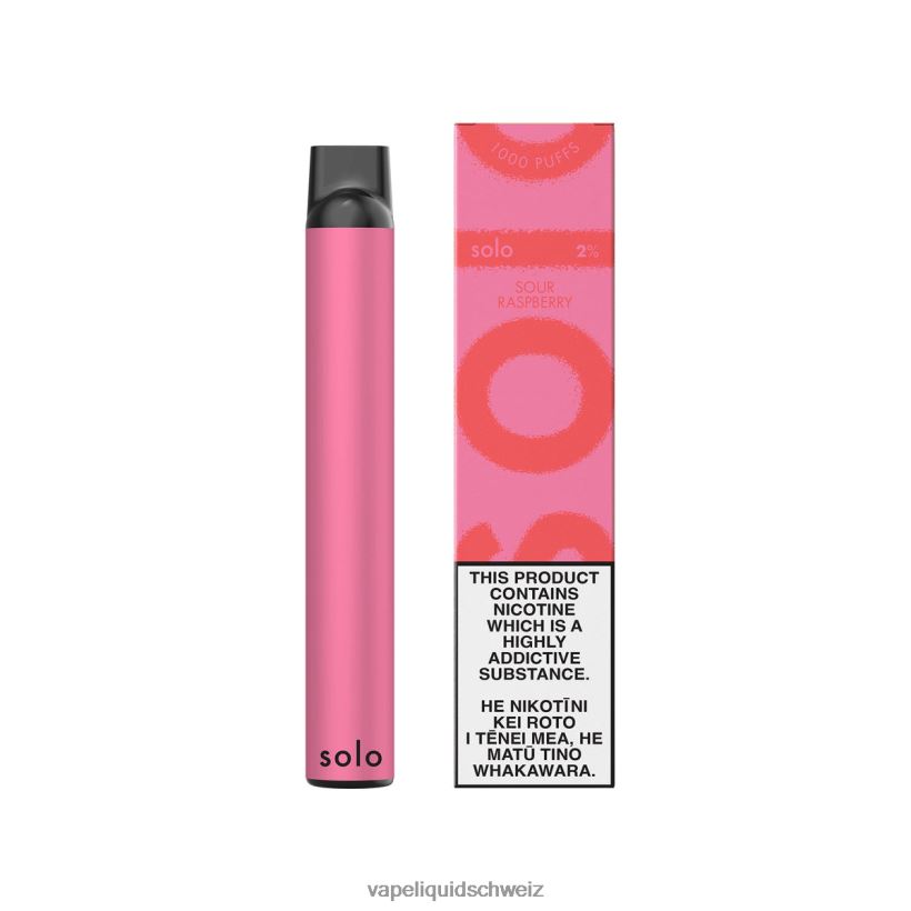 E-Liquid Schweiz - Solo Einweg-Vapor saure Himbeere 8JN00413
