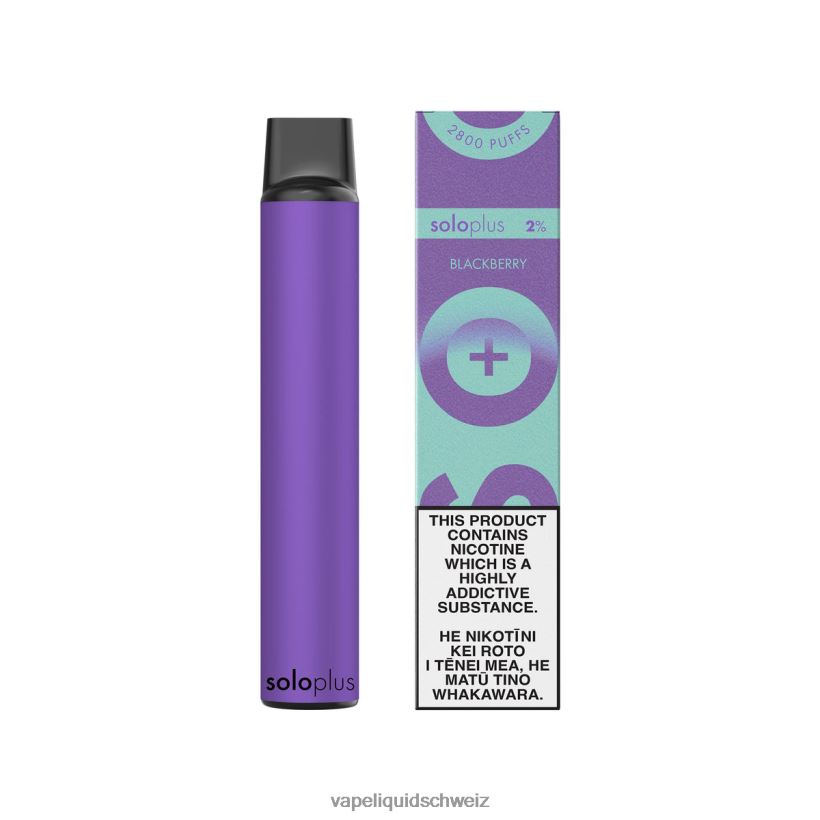E-Liquid Schweiz - Solo Plus Einweg-Vape-Paradies-Kollektion Brombeere 8JN00438
