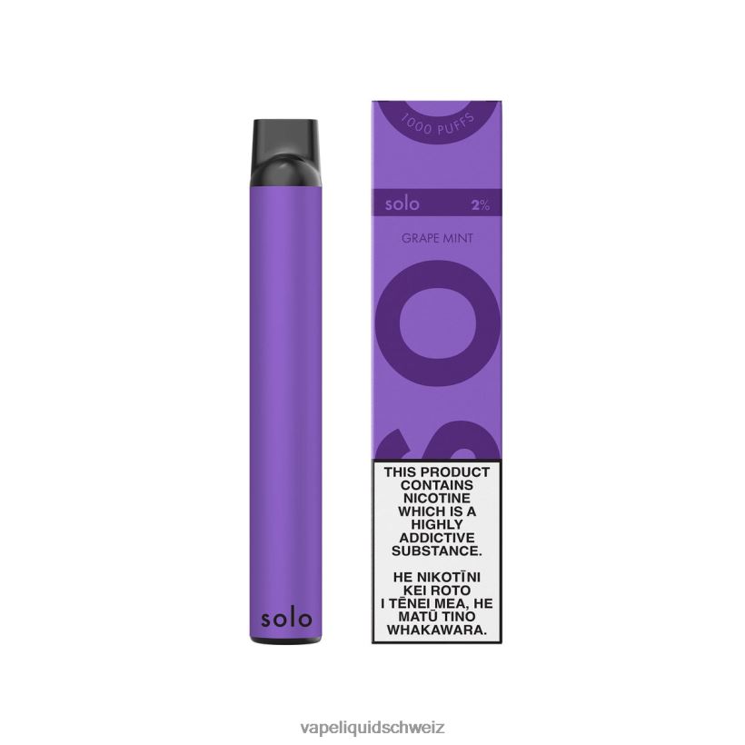Vape Liquid - Solo Einweg-Vapor Traubenminze 8JN0047