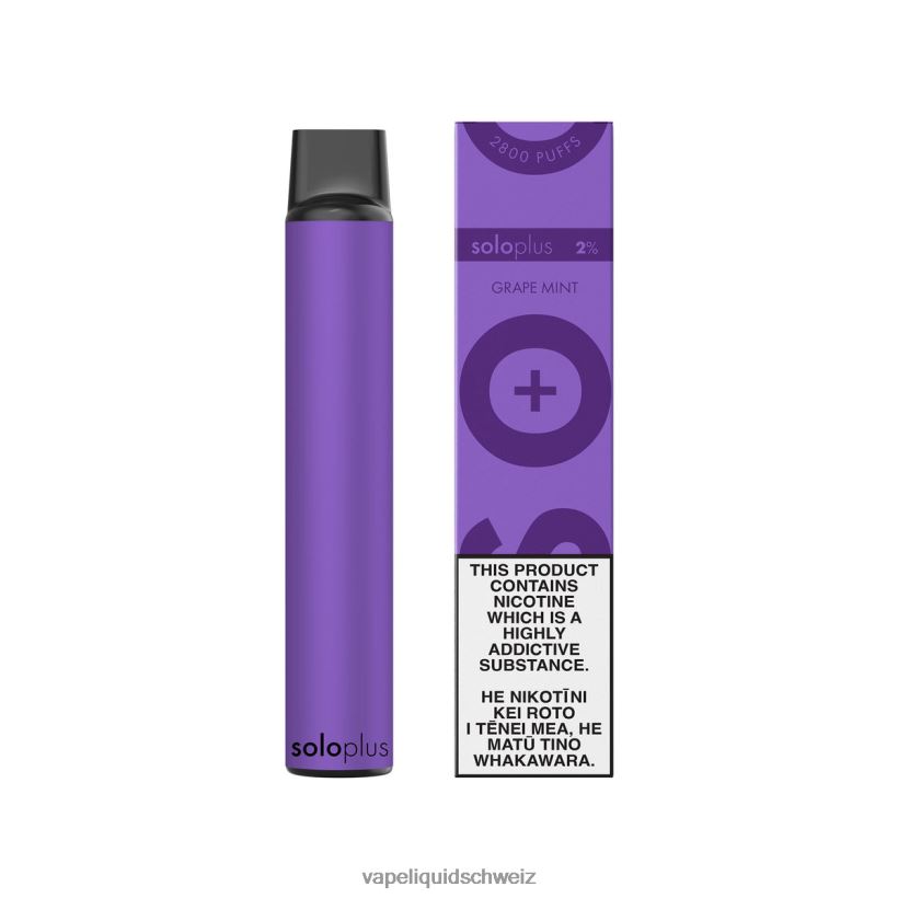 Vape Liquid - Solo Plus Einweg-Vapor Traubenminze 8JN00427