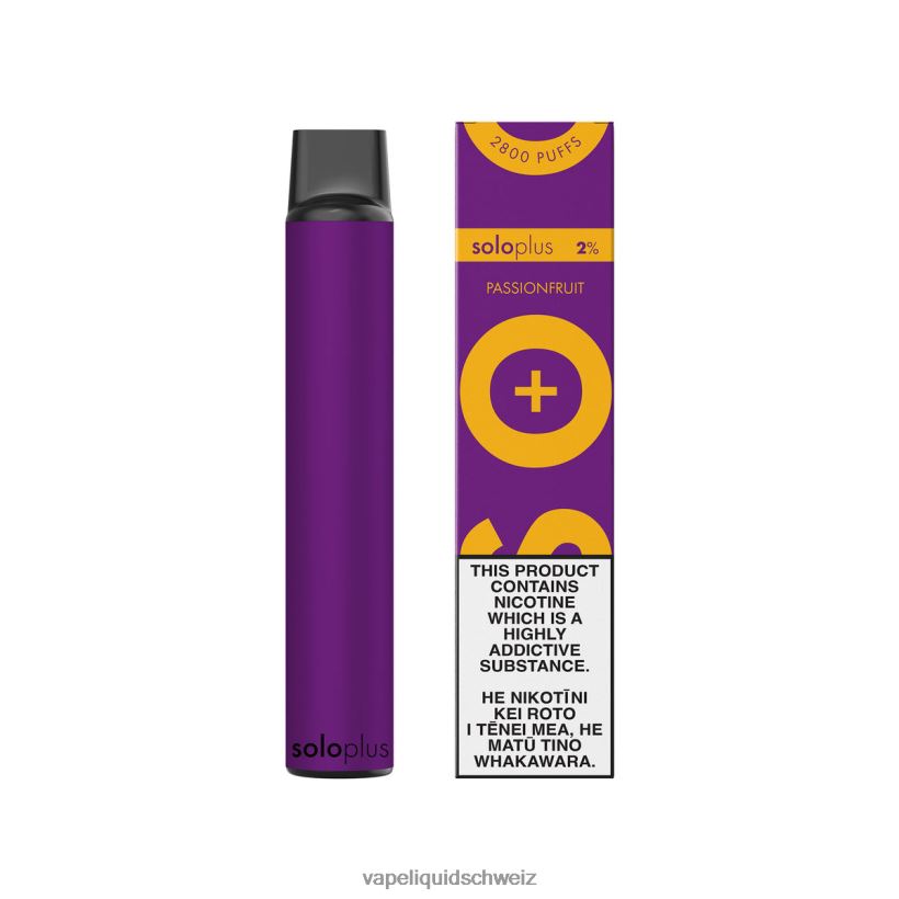 Vape Ohne Nikotin - Solo Plus Einweg-Vapor Passionsfrucht 8JN00429