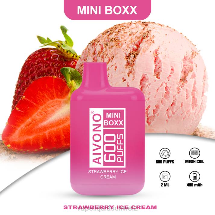Vape Liquid - Aivono AIM MINI BOXX 600 Erdbeereis VN8T232