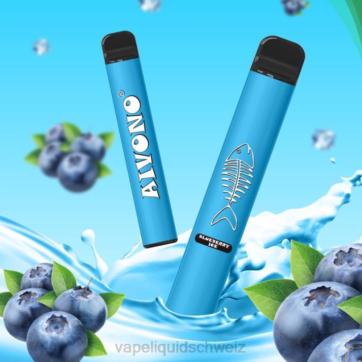 Vape Ohne Nikotin - Aivono AIM FISHBONE 600 Blaubeereis VN8T279