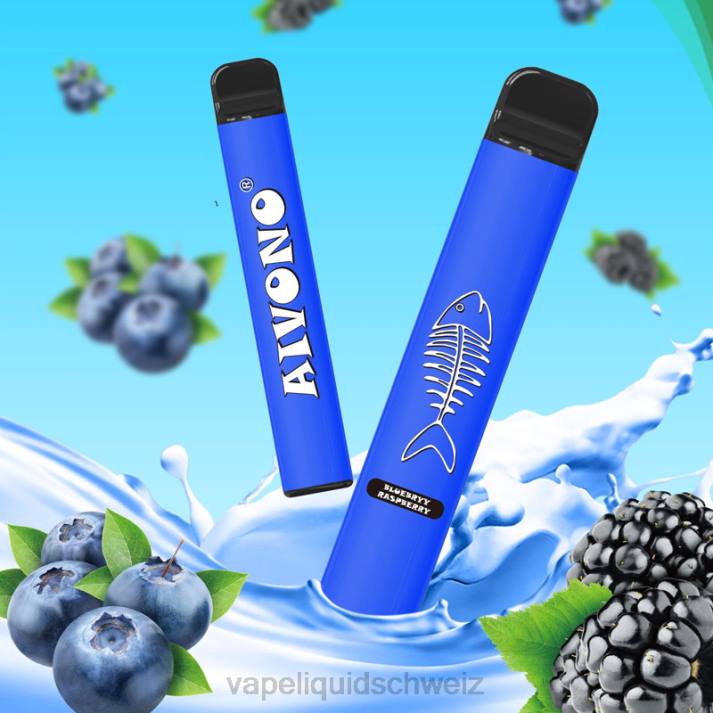 Vape Schweiz - Aivono AIM FISHBONE 600 Blaubeer-Himbeere VN8T281