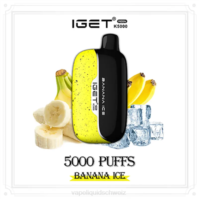 Vape Schweiz - IGET Moon k5000 Bananeneis H20611