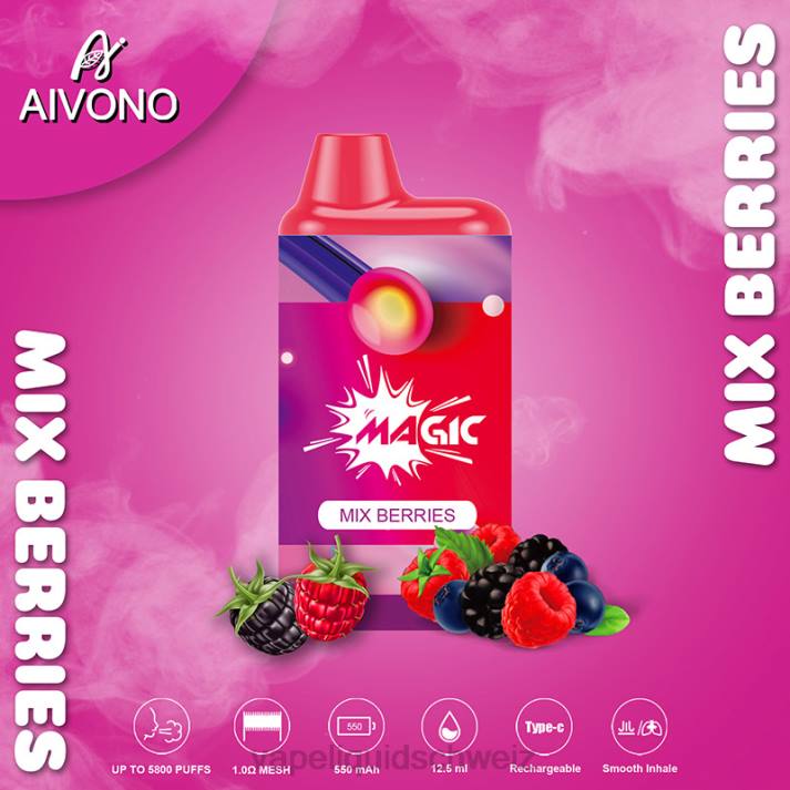 Vape Shop Zürich - Aivono AIM MAGIC 5800 Mundbox-Zigarette Beeren mischen VN8T100