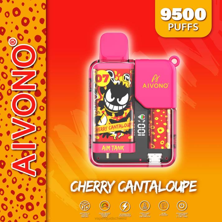 Vape Shop Zürich - Aivono AIM TANK 9500 Kirschmelone VN8T45