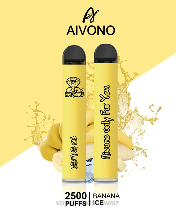 E-Liquid Schweiz - Aivono AIM SNAKE 2500 Bananeneis VN8T298