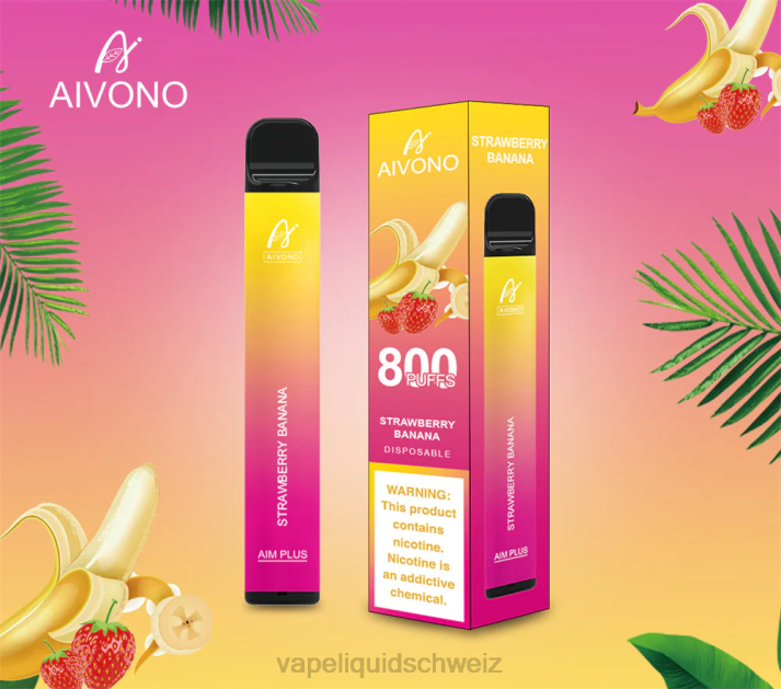 Vape Liquid - Aivono AIM PLUS 800 Erdbeerbanane VN8T192