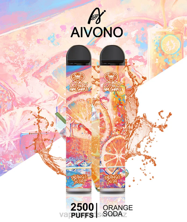 Vape Ohne Nikotin - Aivono AIM SNAKE 2500 Orangenlimonade VN8T314