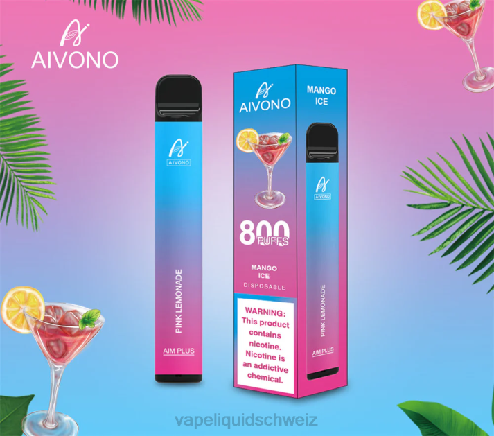 Vape Schweiz - Aivono AIM PLUS 800 rosa Limonade VN8T191