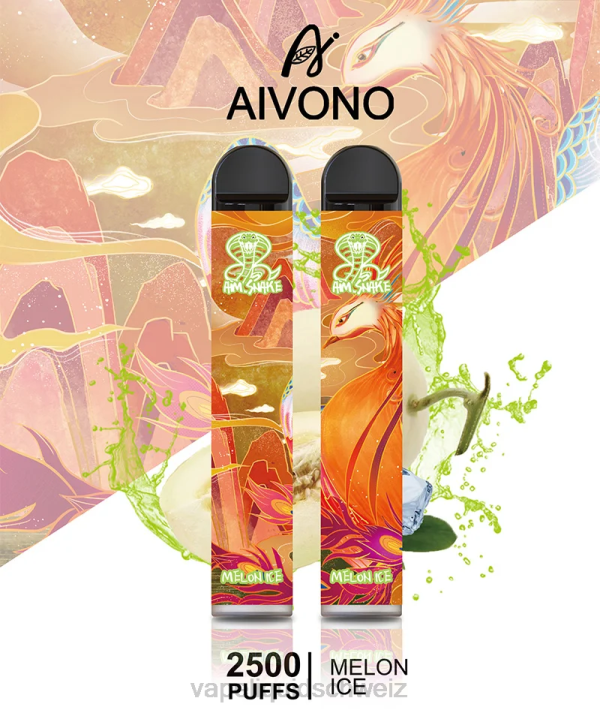 Vape Schweiz - Aivono AIM SNAKE 2500 Meloneneis VN8T311
