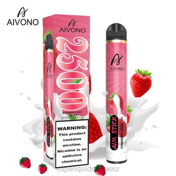 Vape Shop Zürich - Aivono AIM STICK 2500 Erdbeercreme VN8T155