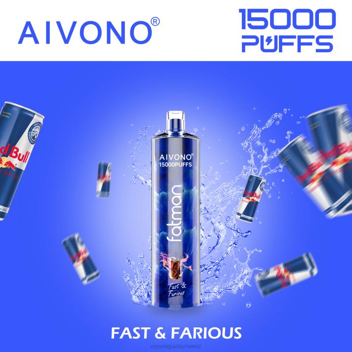 E-Liquid Schweiz - Aivono FATMAN 15000 schnell und wütend VN8T18