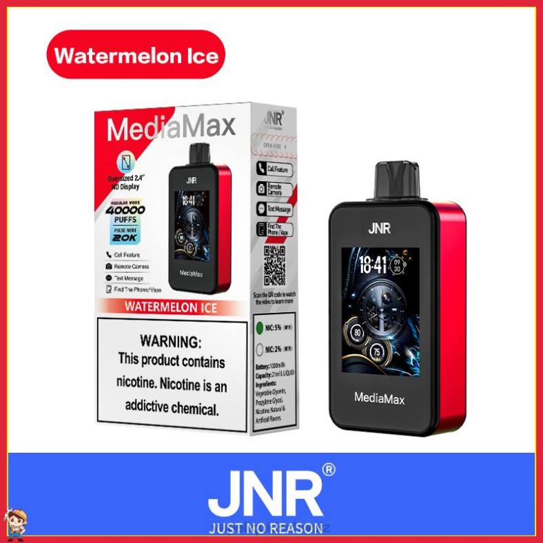 JNR MediaMax 40.000 Puff RJ6818 Wassermeloneneis vape liquid e-liquid schweiz