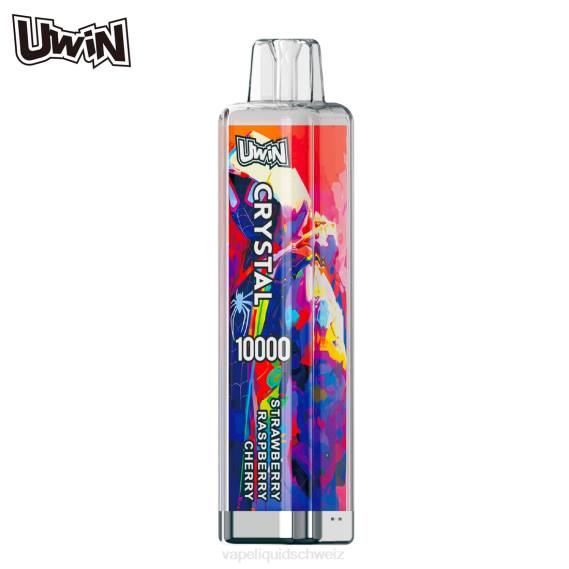 Vape Liquid - UWIN CRYSTAL 10000 Einweg-Vapes Erdbeer-Himbeer-Kirsche DP6X7