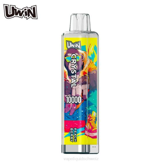 Vape Liquid - UWIN CRYSTAL 10000 Einweg-Vapes Pfirsichbeere DP6X12