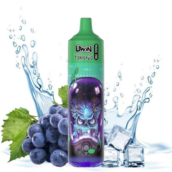 Vape Liquid - UWIN CRYSTAL 35.000 Einweg-Vaporizer Traubeneis DP6X17