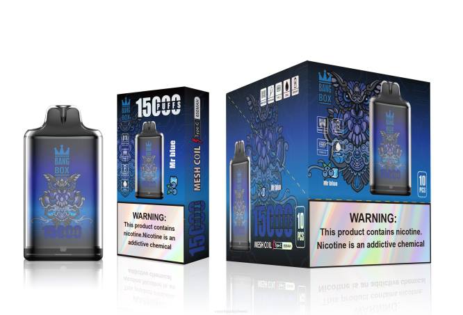 Vape Ohne Nikotin - Bang Box s1-15000 Züge Herr Blau 0VPV109