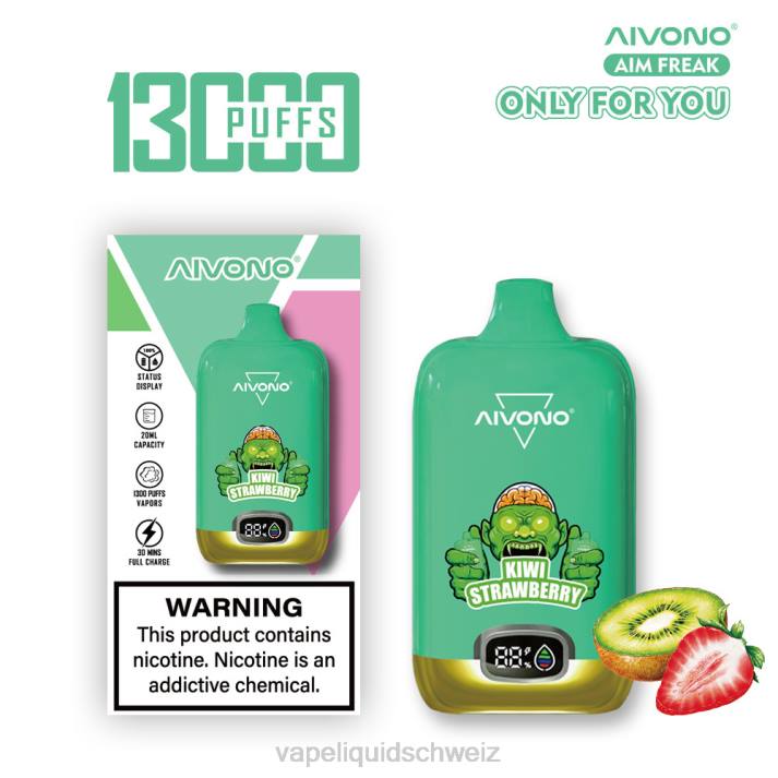 Vape Schweiz - Aivono AIM FREAK 13000 Kiwi-Erdbeere VN8T246