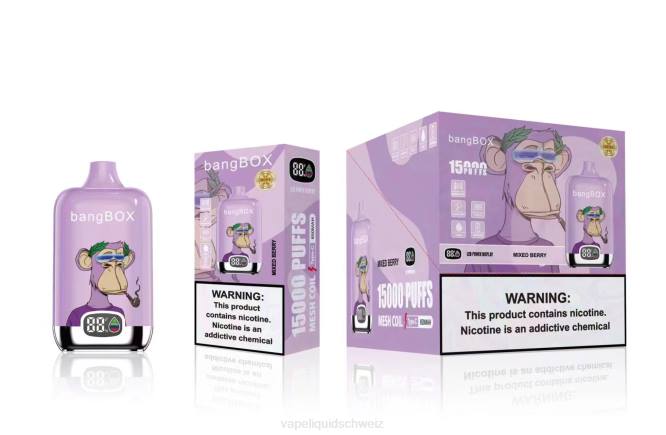 Vape Schweiz - Bang Box 15000 Züge gemischte Beere 0VPV41