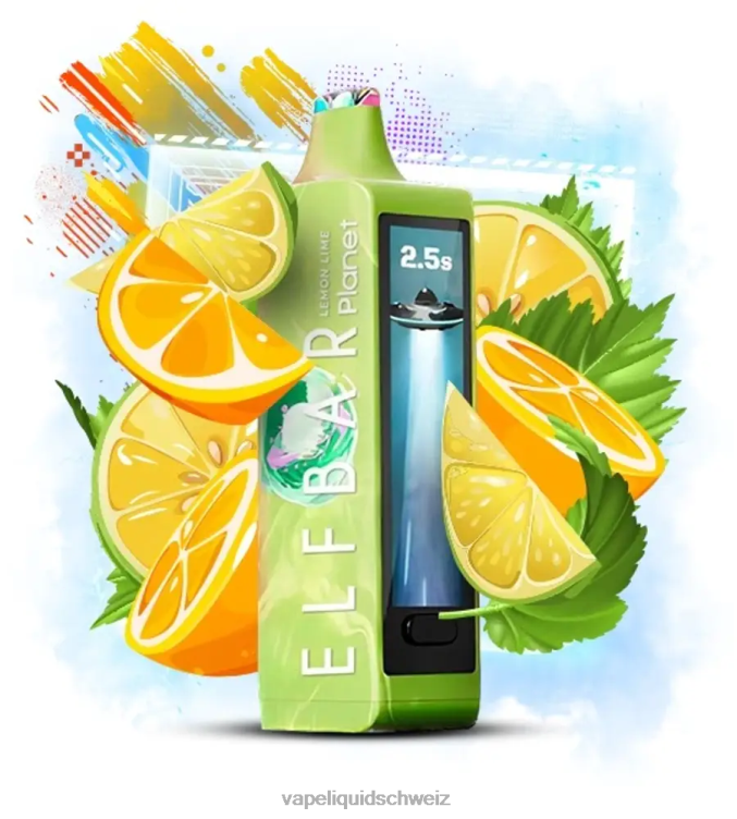 Vape Schweiz - Elf Bar Planet 25000 Zitronenlimette 2RP6416