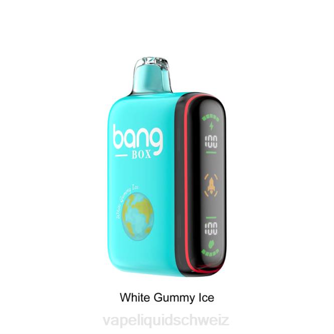 Vape Shop Zürich - Bang Box 9000–18000 Züge, intelligente Leistungsanzeige weißes Gummieis 0VPV30