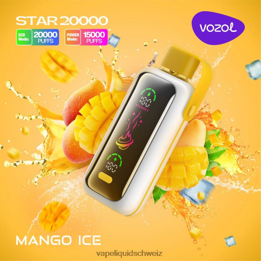 E-Liquid Schweiz - VOZOL STAR 20000 Mango-Eis N468LX13
