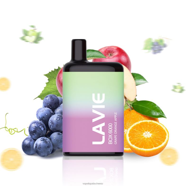 Vape Liquid - LAVIE BOX 6000 Züge Traubenorangenapfel 6626B202