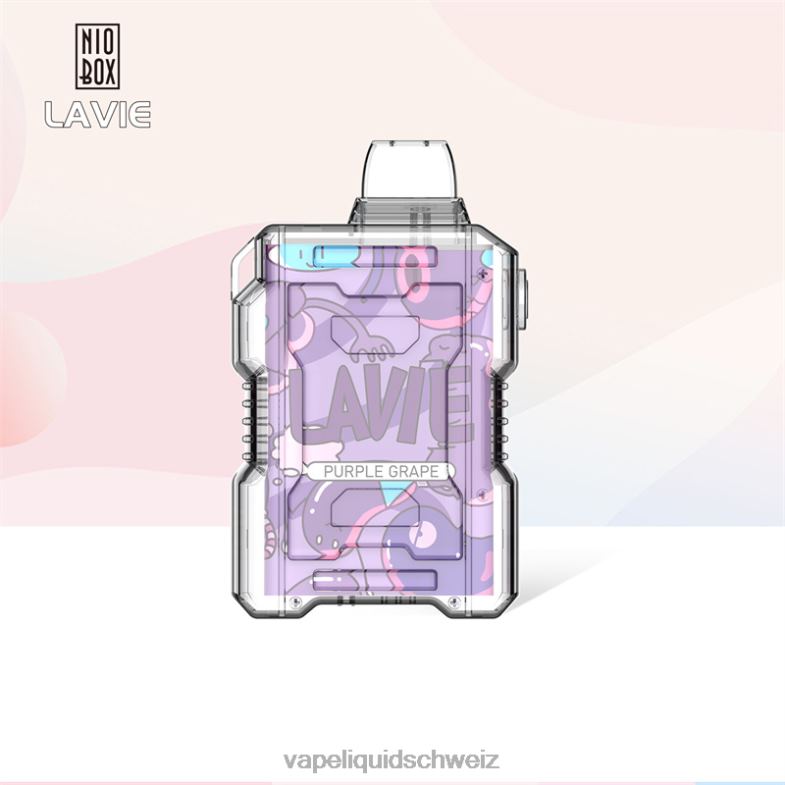 Vape Liquid - LAVIE NIO BOX 9000 Züge lila Traube 6626B192