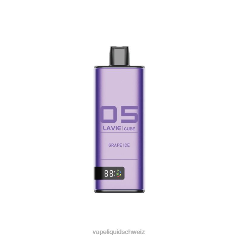 Vape Ohne Nikotin - LAVIE Cube 20000 Züge Traubeneis 6626B39