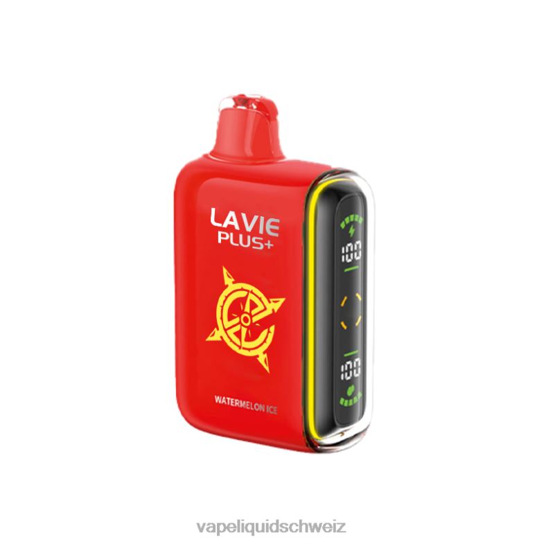 Vape Ohne Nikotin - LAVIE PLUS 15000 Züge Wassermeloneneis 6626B94