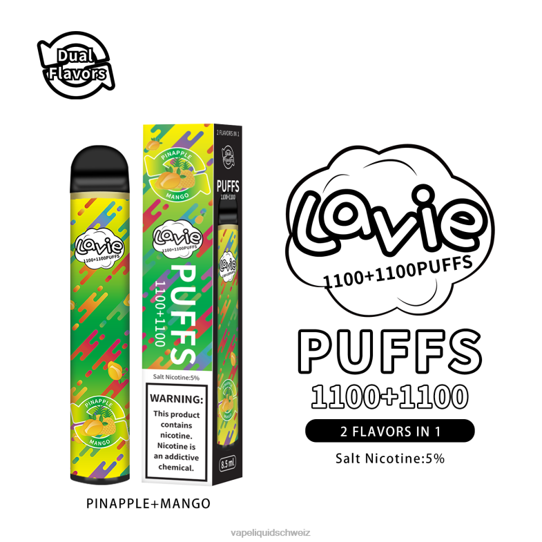 Vape Schweiz - LAVIE BAR Switch 2200 Züge Ananas/Mango 6626B296