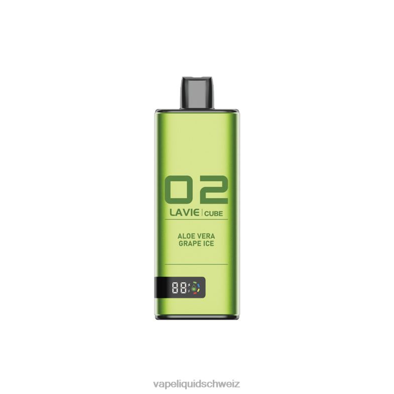 Vape Schweiz - LAVIE Cube 20000 Züge Aloe Vera Traubeneis 6626B36