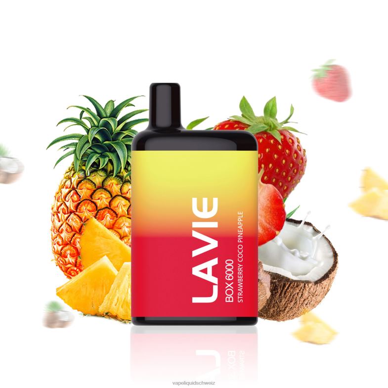 Vape Shop Zürich - LAVIE BOX 6000 Züge Erdbeer-Kokos-Ananas 6626B205
