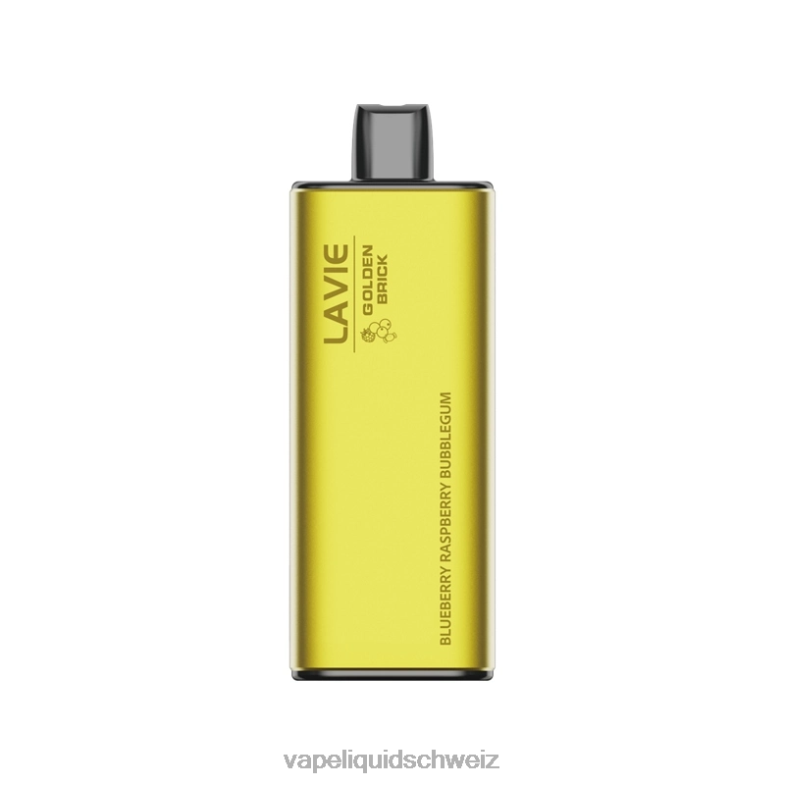 Vape Shop Zürich - LAVIE GOLDEN BRICK 10000 Züge Blaubeer-Himbeer-Kaugummi 6626B55