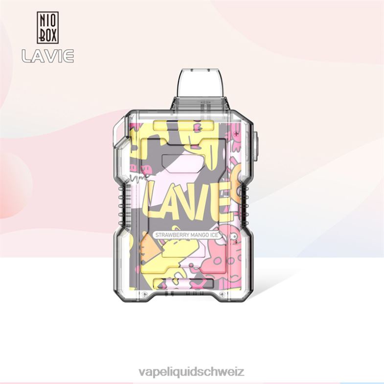 Vape Shop Zürich - LAVIE NIO BOX 9000 Züge Erdbeer-Mango-Eis 6626B190