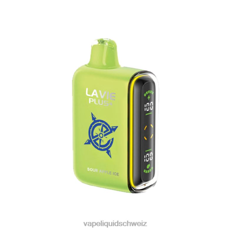 Vape Shop Zürich - LAVIE PLUS 15000 Züge saures Apfeleis 6626B100