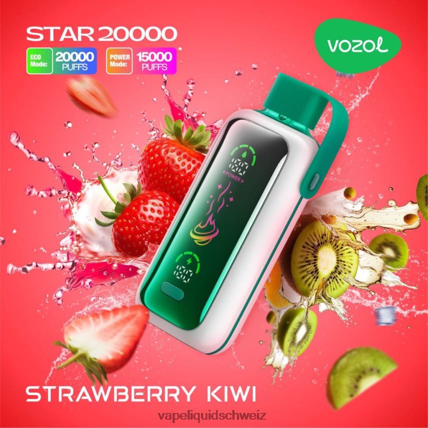 Vape Shop Zürich - VOZOL STAR 20000 Erdbeer-Kiwi N468LX20
